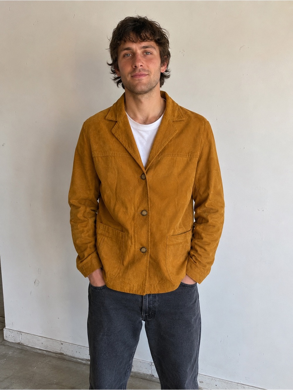 Golden bear genuine leather sports coat